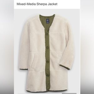 Gap Mixed Media Sherpa Jacket